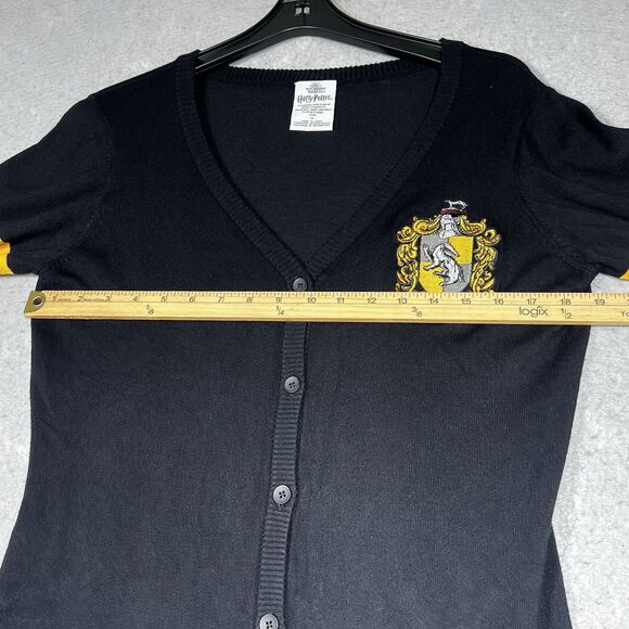 Wizarding World Of Harry Potter Sweater Kids XL Black Gryffindor Crest Cardigan - Picture 6 of 10